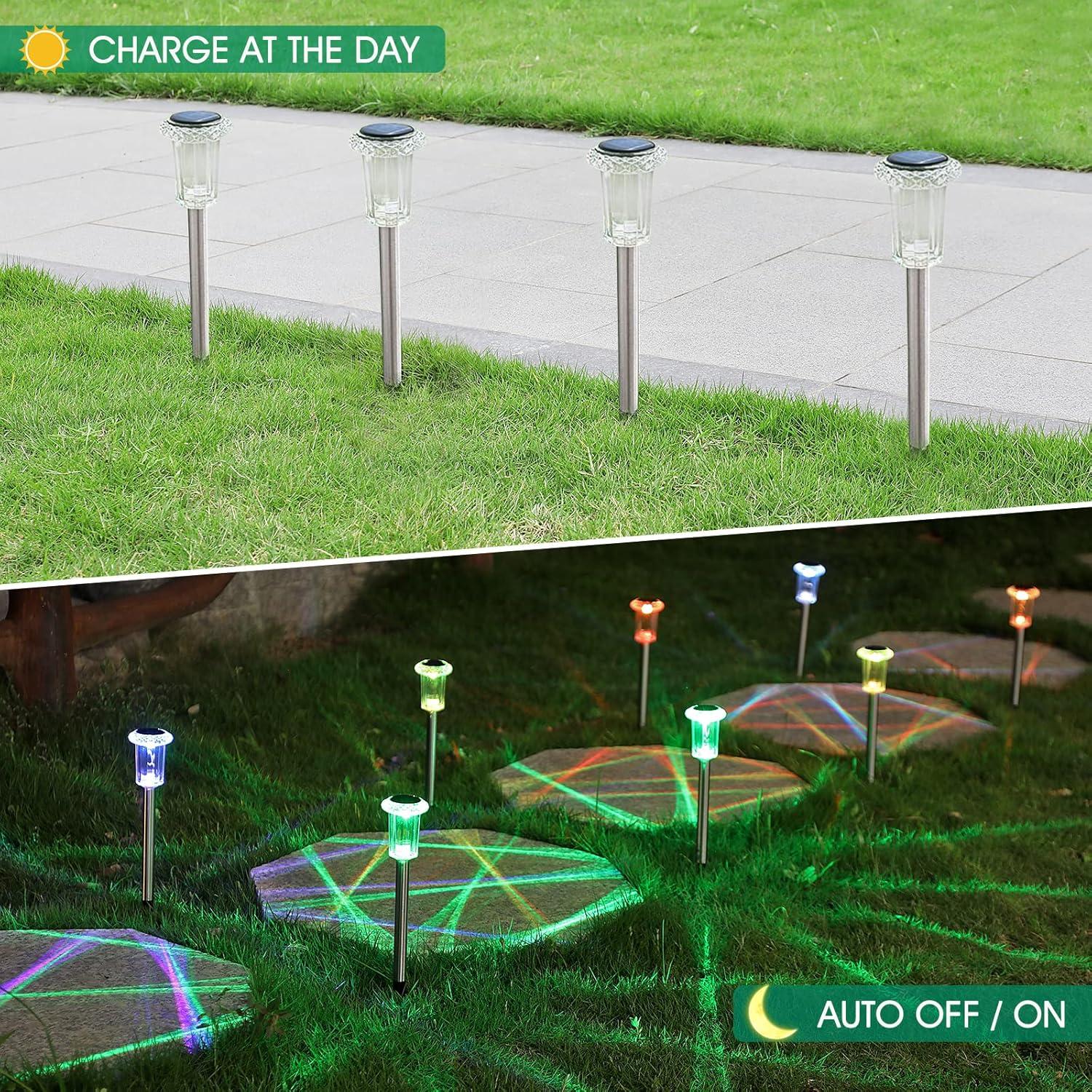 Luces Solares para Jardín Eyrosa, Paquete de 10, Impermeables