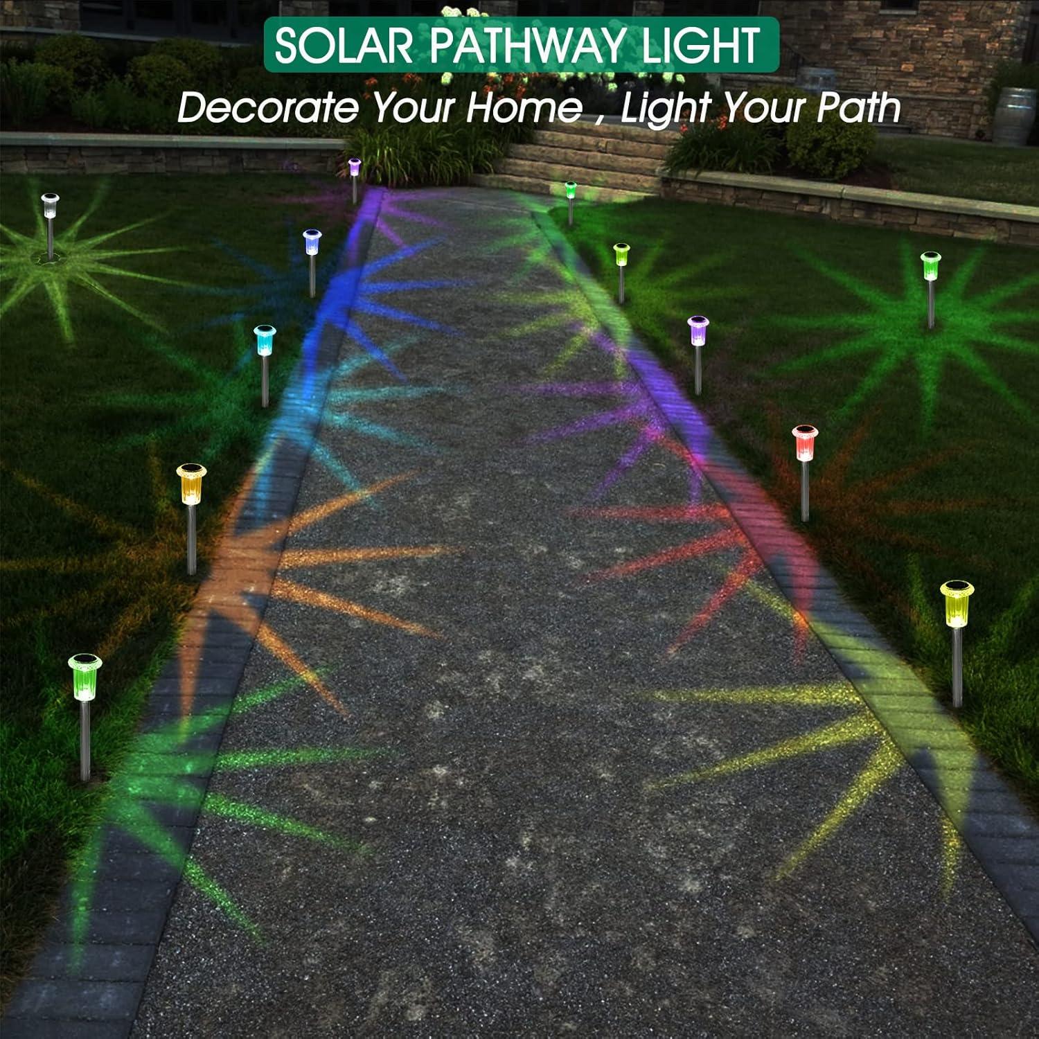 Luces Solares para Jardín Eyrosa, Paquete de 10, Impermeables