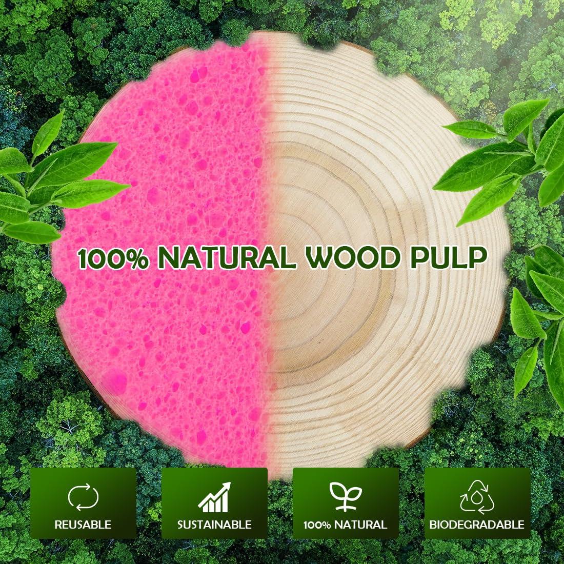 Esponjas Faciales Comprimidas AIDEA 48 Unidades Rosa