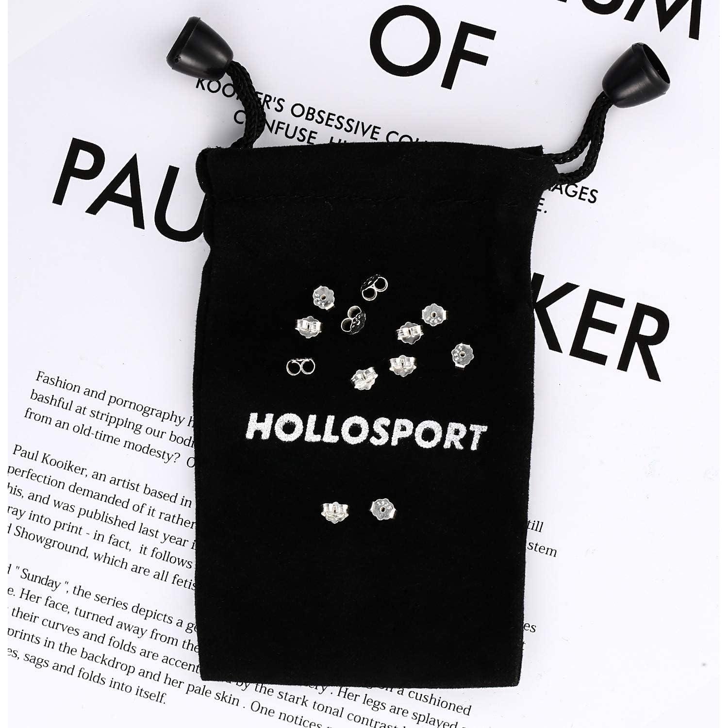 Respaldos de Aretes de Plata Esterlina S925 Hollosport 12Pcs