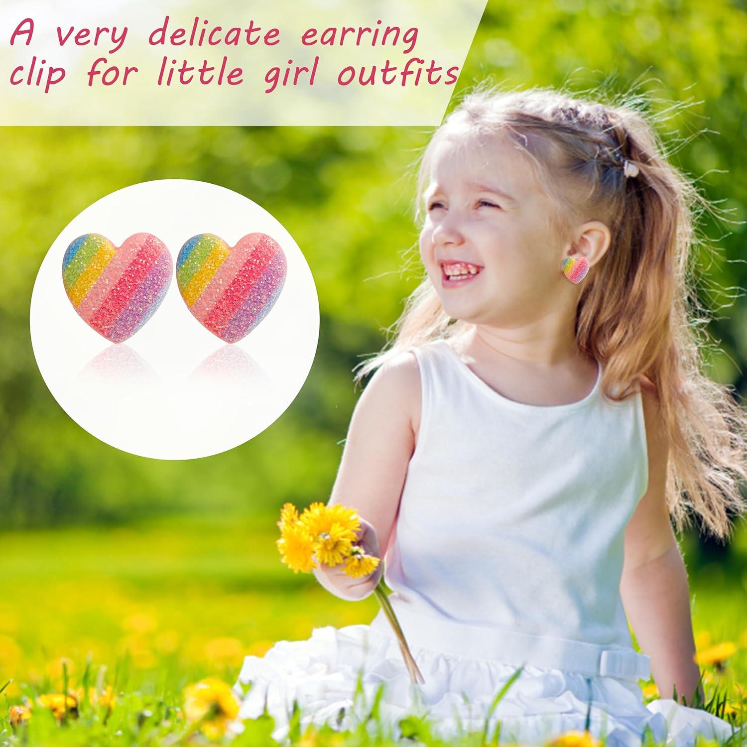 Pendientes de Clip Hipoalergénicos para Niñas 4-12 Años - 10 Pares