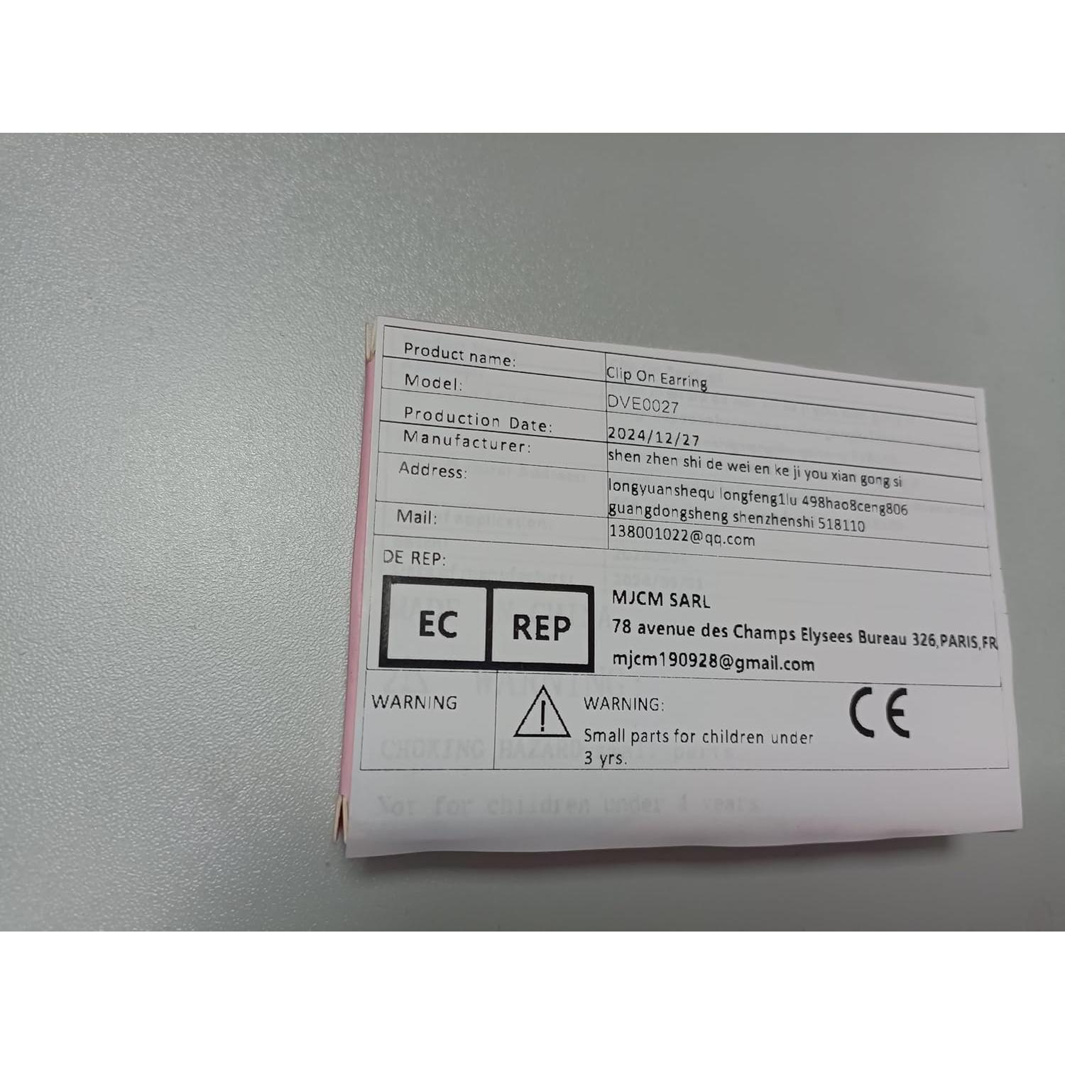 Pendientes de Clip Hipoalergénicos para Niñas 4-12 Años - 10 Pares