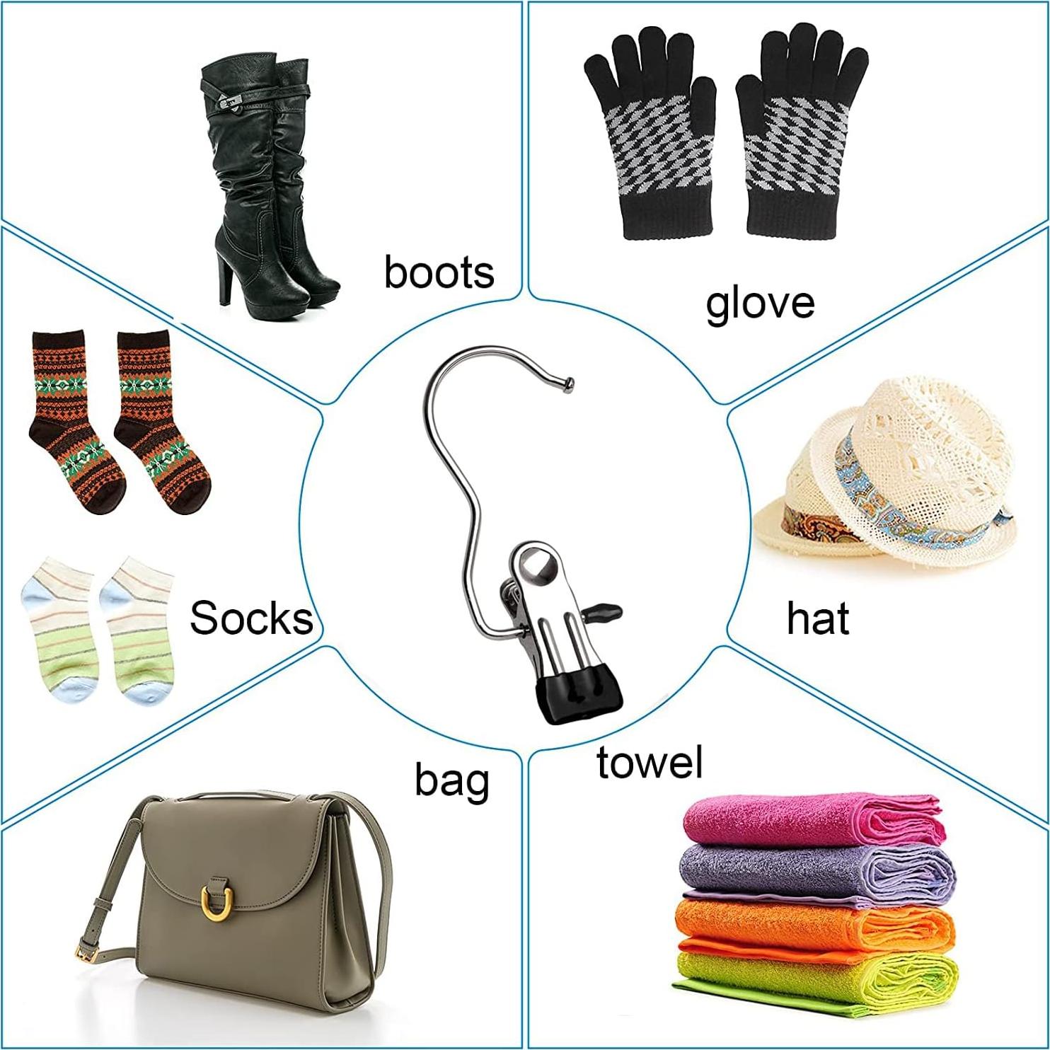 Ganchos de Lavandería JOINSI 20 Pcs Acero Inoxidable Antideslizante