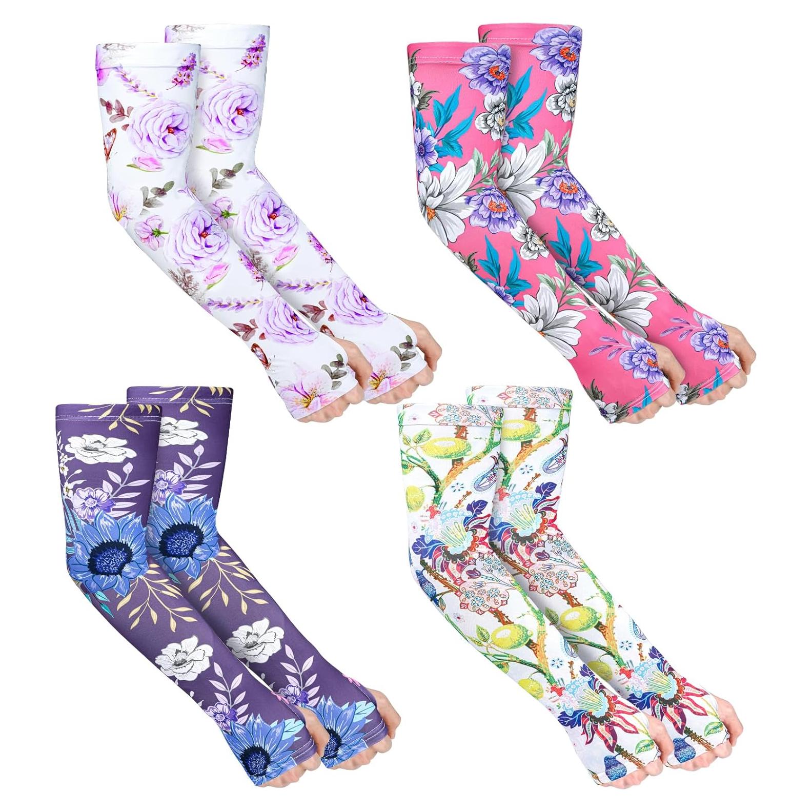 4 Pares Mangas de Jardinería Mukum UV Antideslizantes