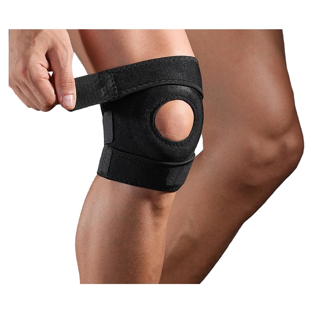 Férula de Rodilla SUJAYU Ajustable para Alivio de Dolor - Negro
