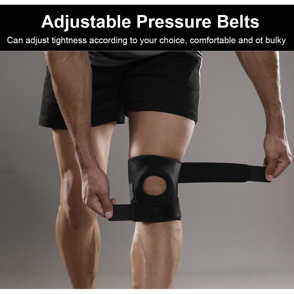 Férula de Rodilla SUJAYU Ajustable para Alivio de Dolor - Negro