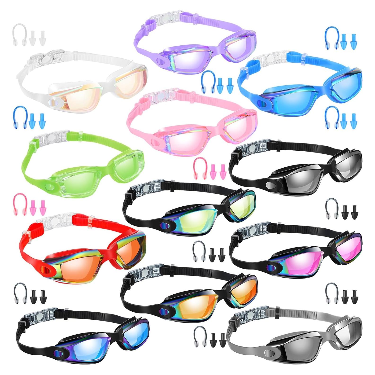 Gafas de natación Flutesan 12 Pack con tapones y clip