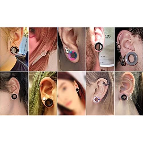 Kit de Estiramiento de Oído WYR 14 Piezas Silicona Hipoalergénica