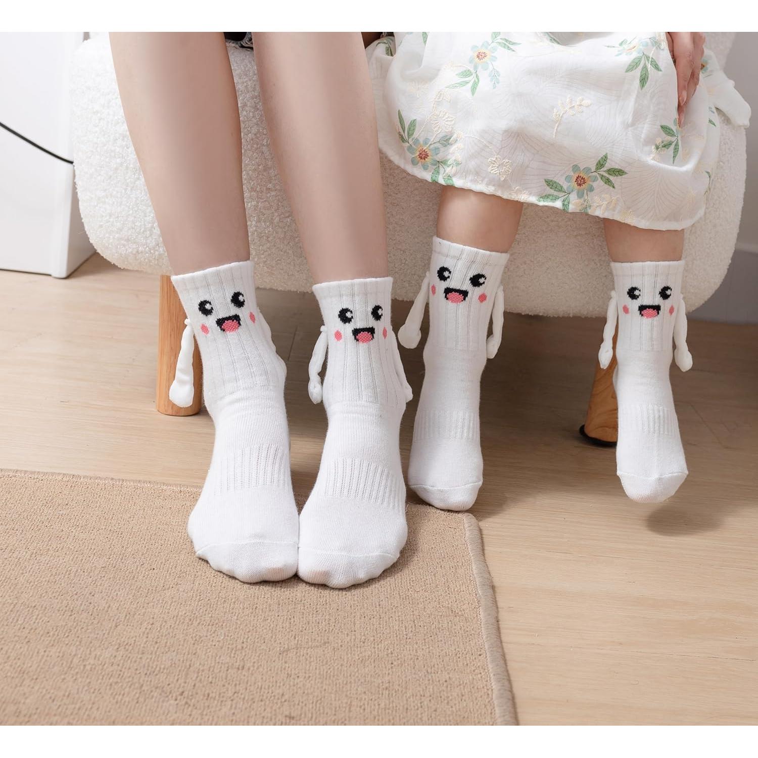 Calcetines Magnéticos Yawlsow Adulto y Niño Manos Unidas