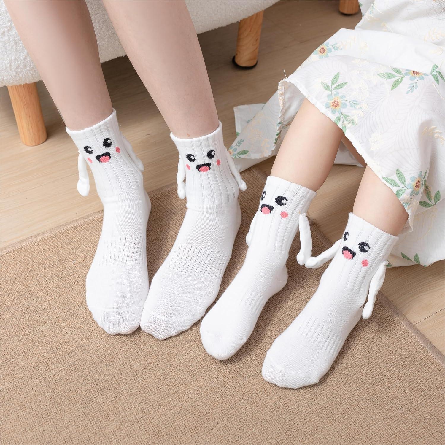 Calcetines Magnéticos Yawlsow Adulto y Niño Manos Unidas