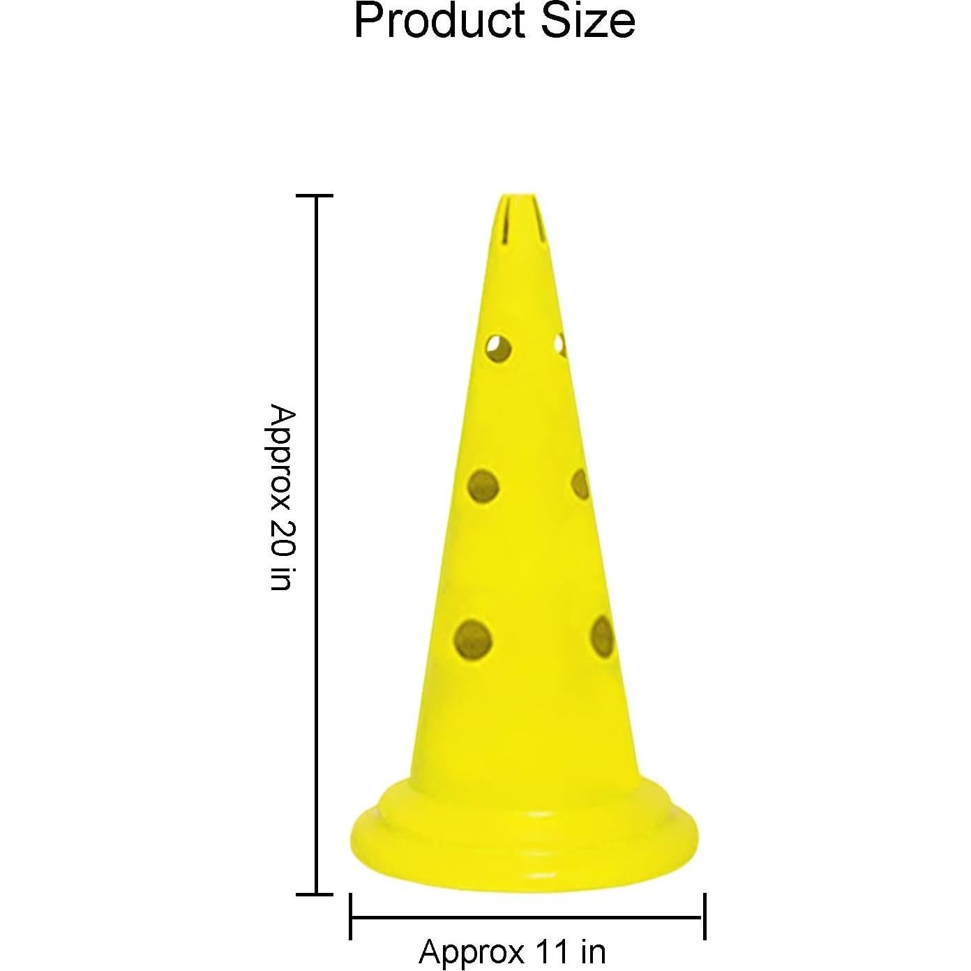 Conos de Entrenamiento de Fútbol TNZMART 50 cm Plástico Duradero