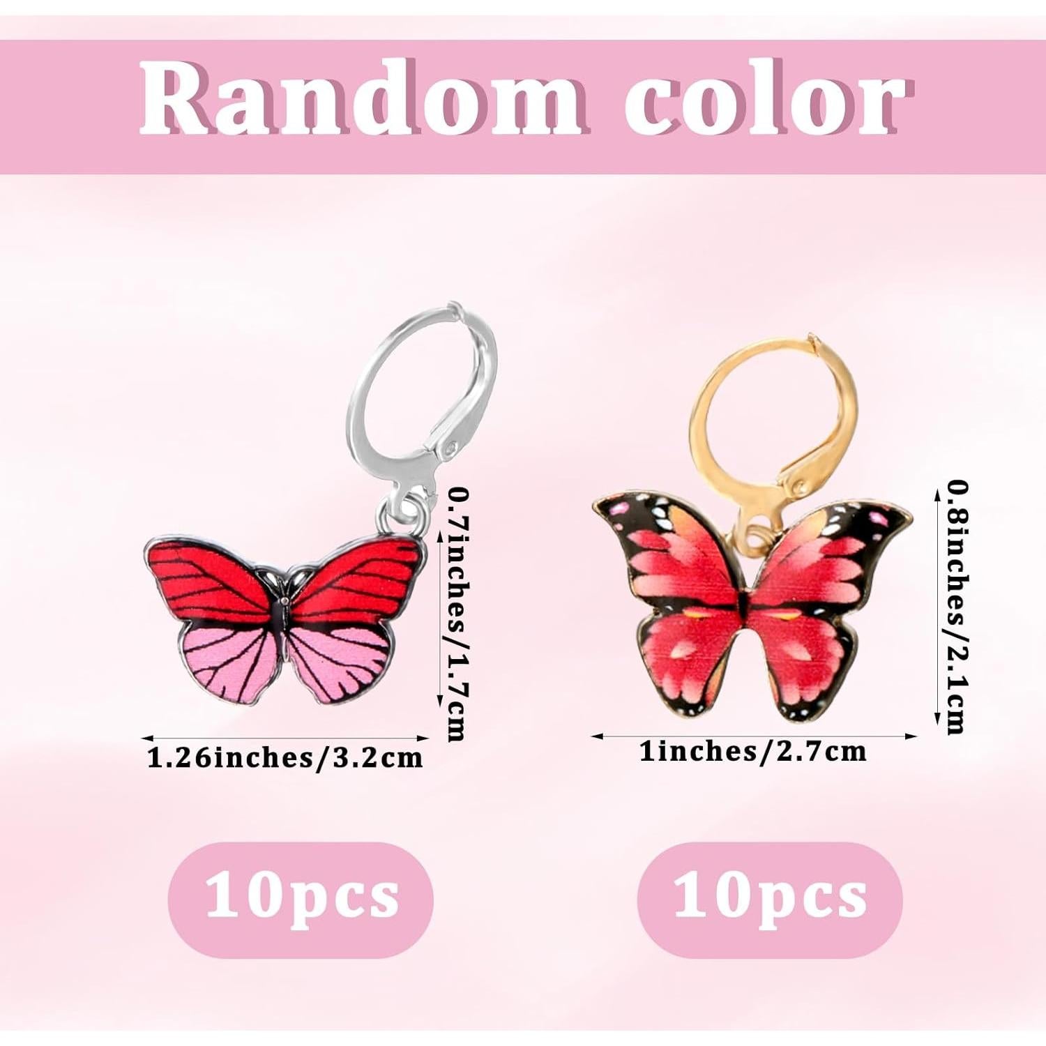 Marcadores de Puntos para Tejer COMNICO 20 Pcs Mariposa