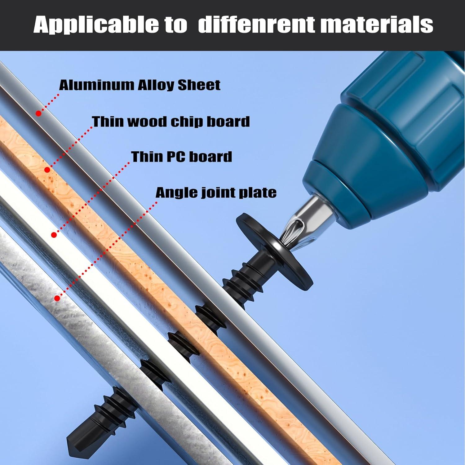 Kit de Tornillos Autoperforantes VGBUY #8 de 180 Piezas