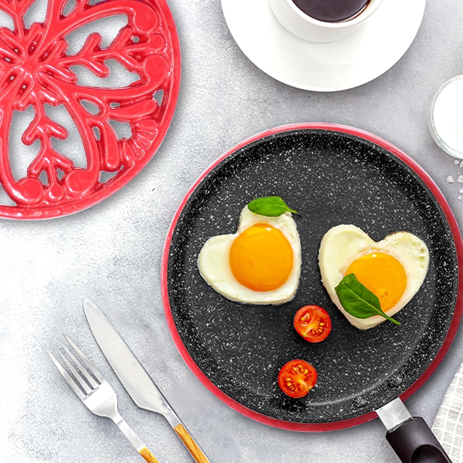 Trivet Cuadrado de Hierro Fundido JOGREFUL Rojo 17.78 cm