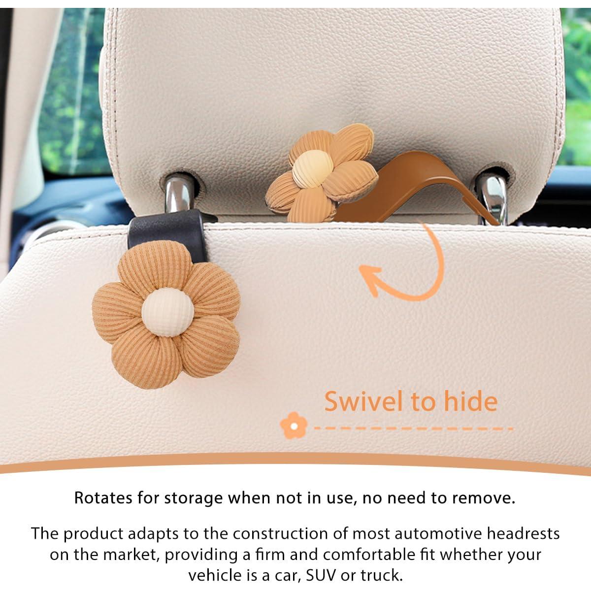 Ganchos para Reposacabezas SHMZK - Organizador de Coche Marrón