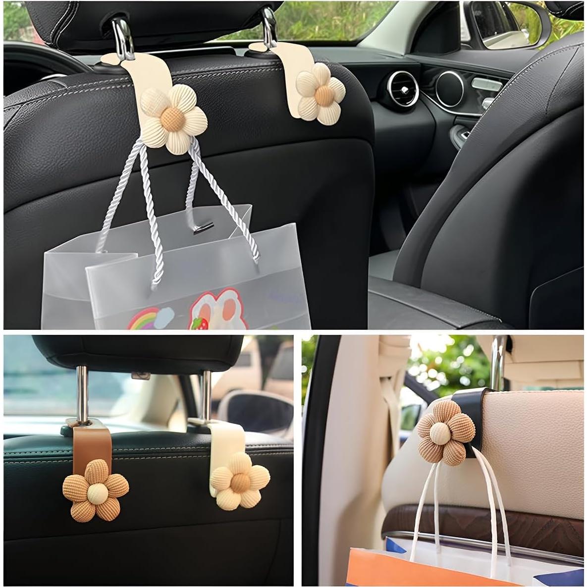 Ganchos para Reposacabezas SHMZK - Organizador de Coche Marrón