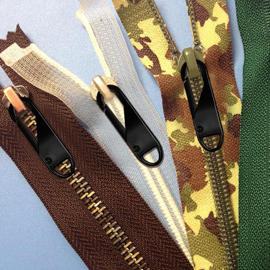 Kit de 30 Tiradores de Cremallera Metálicos ZGQHZR - Negro