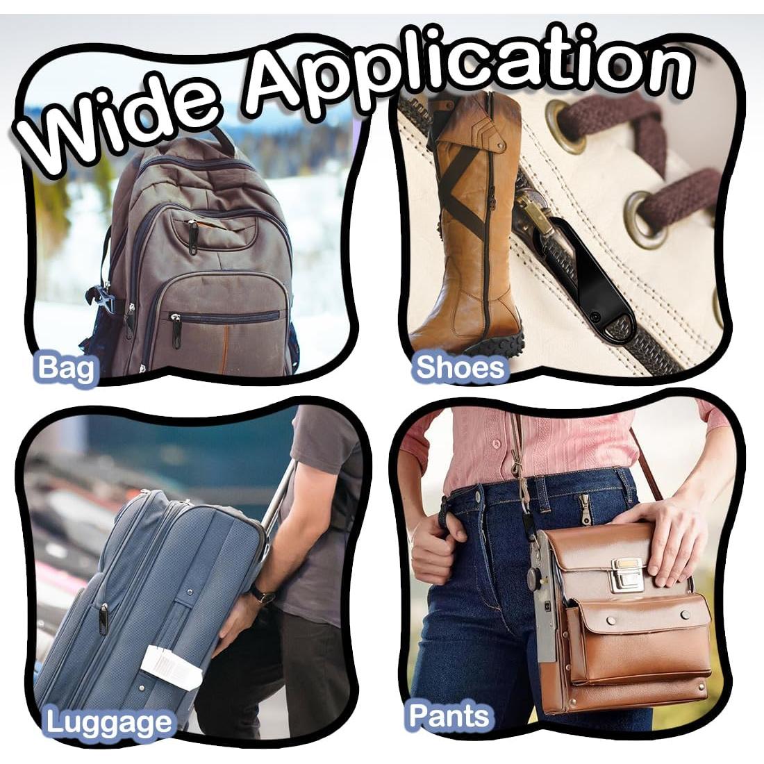 Kit de 30 Tiradores de Cremallera Metálicos ZGQHZR - Negro