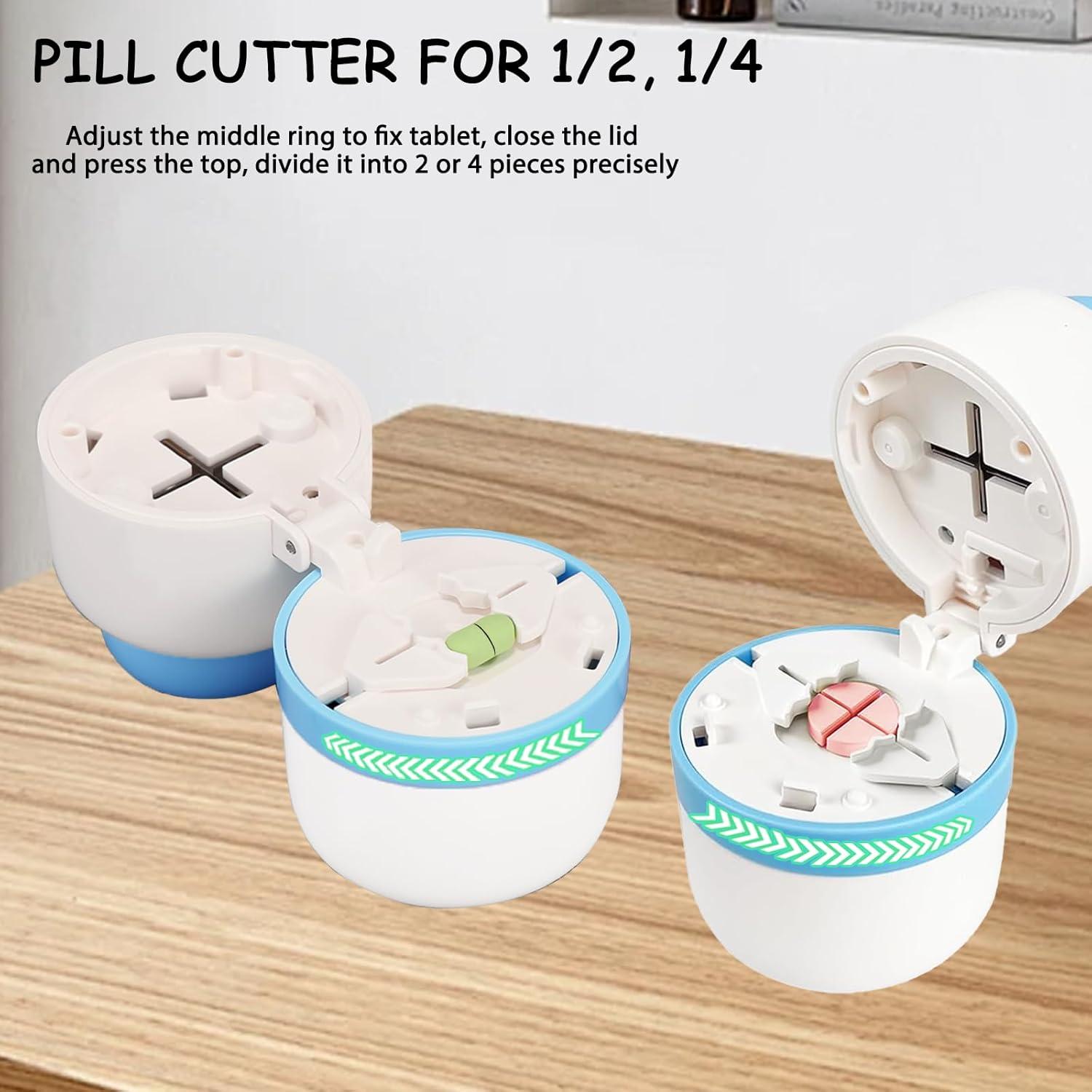 Cortador de Pastillas Veroral 1/4 con Estuche y Cuchilla Inoxidable