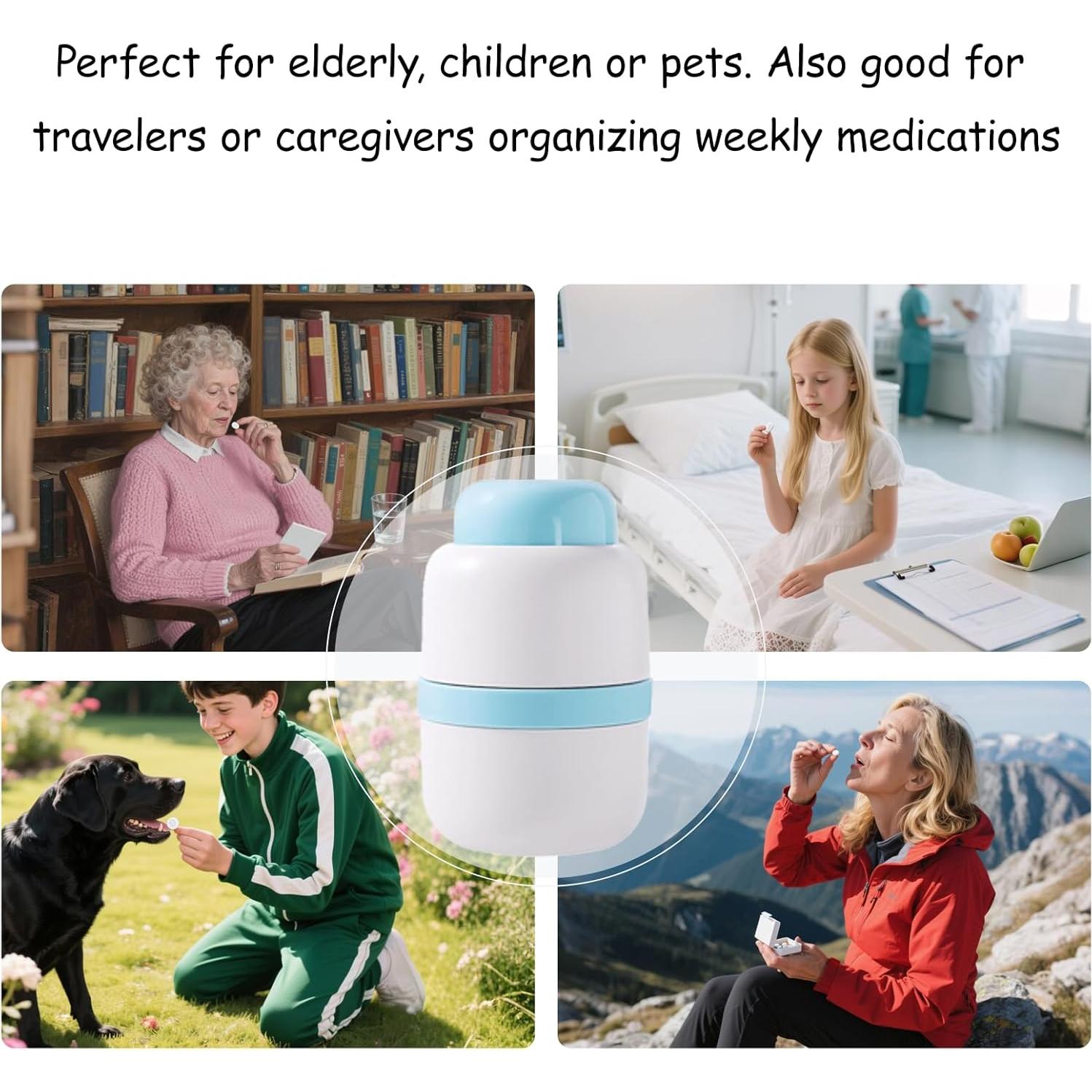 Cortador de Pastillas Veroral 1/4 con Estuche y Cuchilla Inoxidable