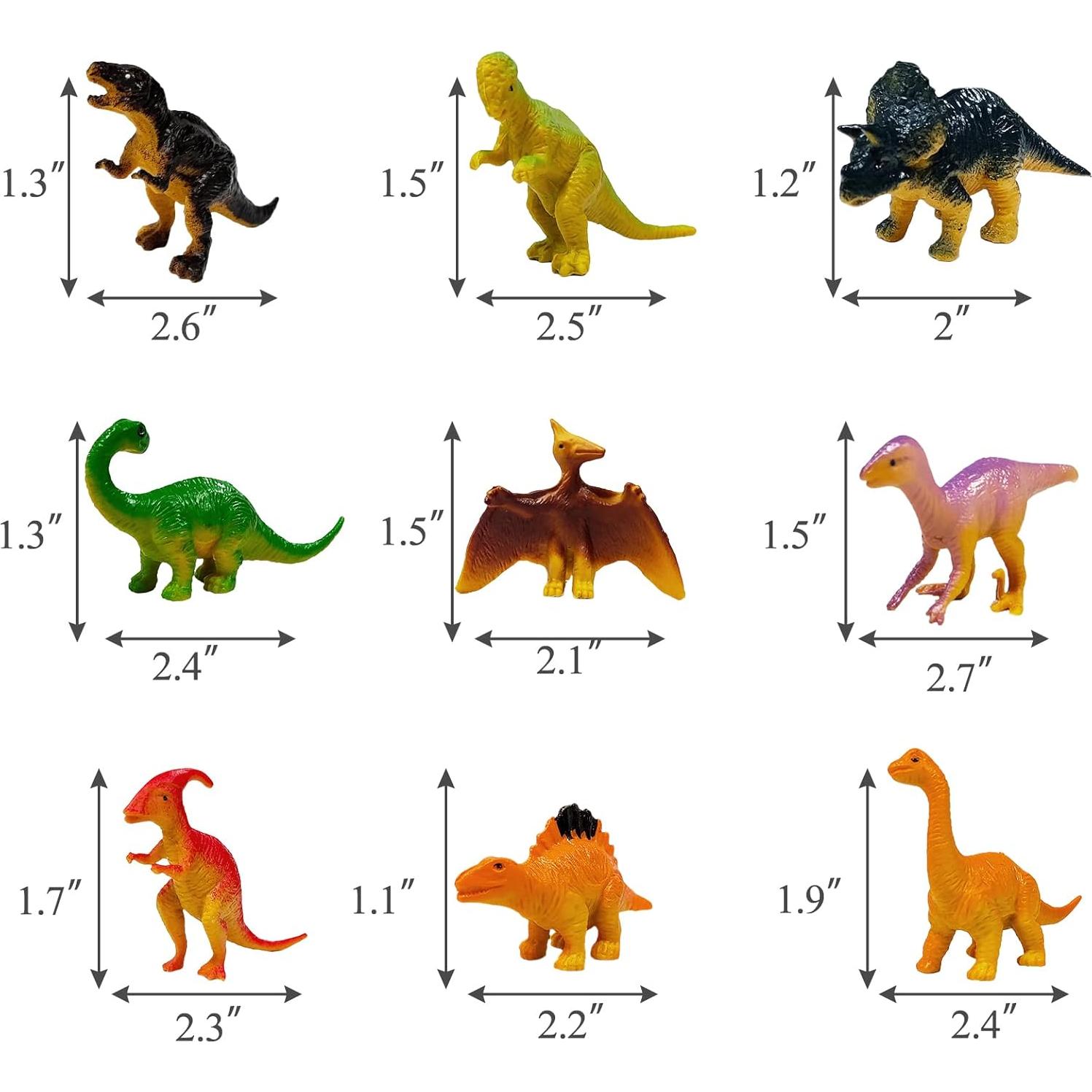 Decoraciones de Pastel Dinosaurio GLAHORSE 26 Piezas PVC