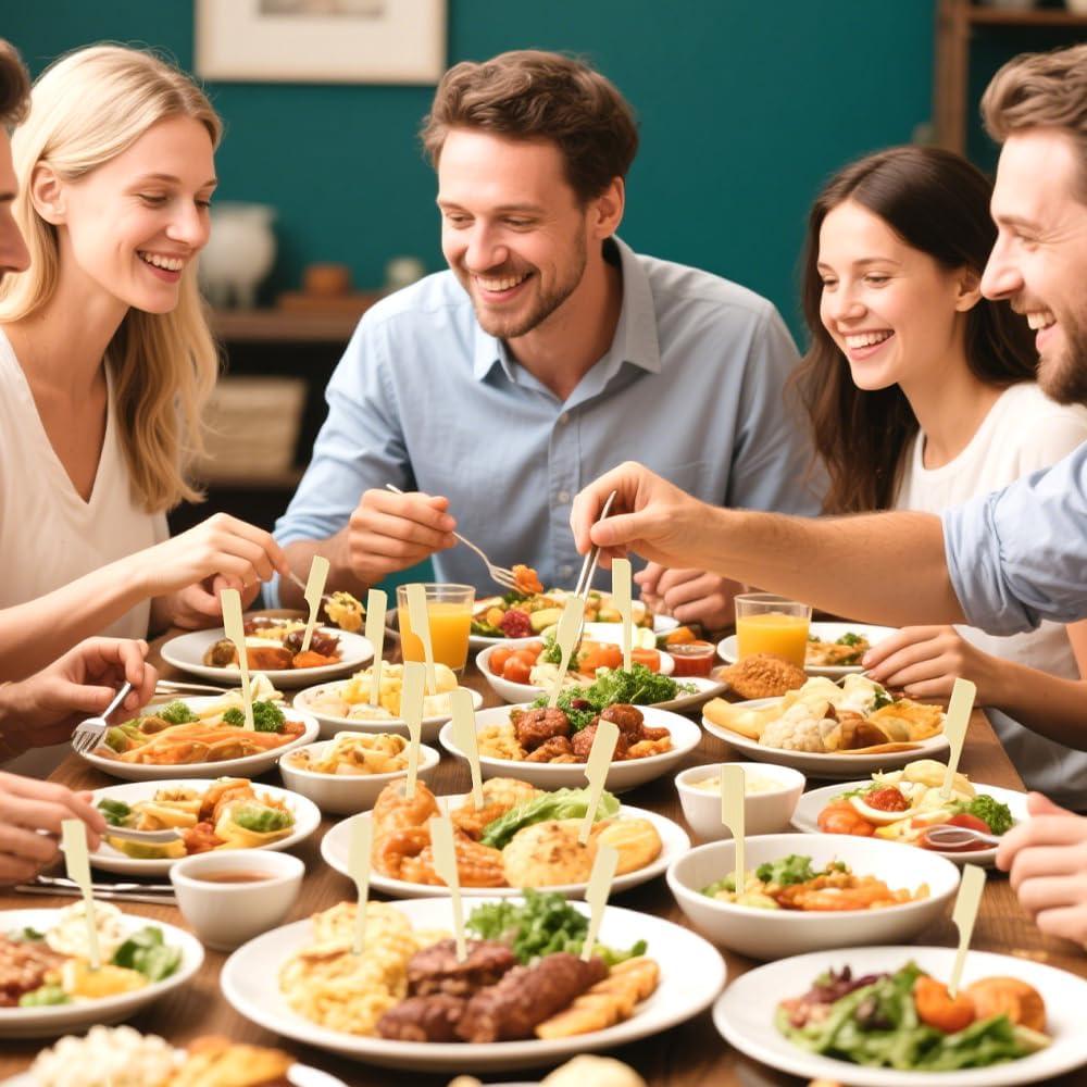 300 Pinchos de Bambú 12 cm para Aperitivos Libemskix