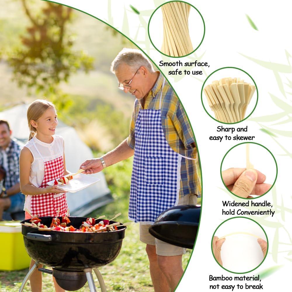 300 Pinchos de Bambú para Aperitivos 15 cm Libemskix