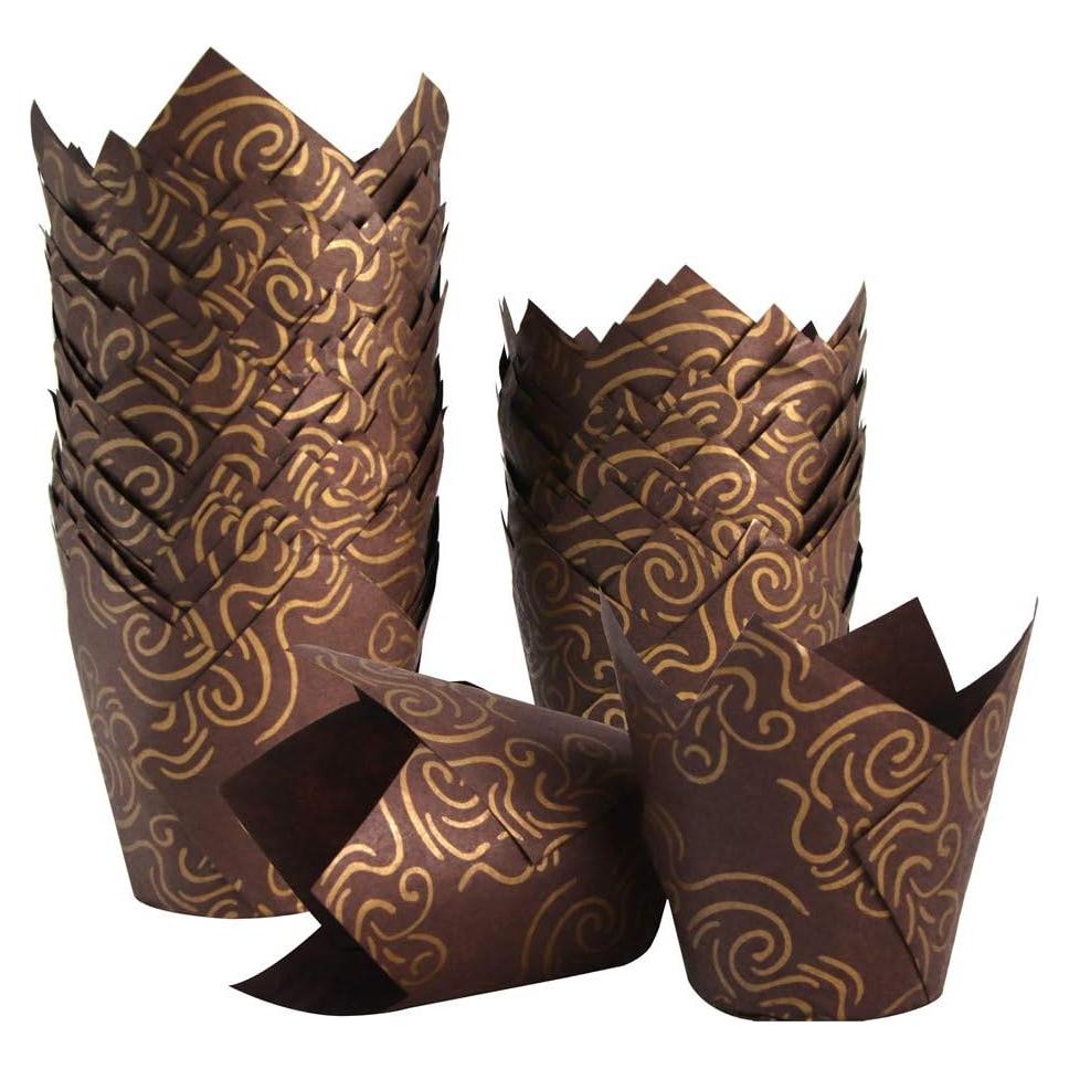 150 Forros de Cupcake Tulipán Staruby - Papel A Prueba de Grasa