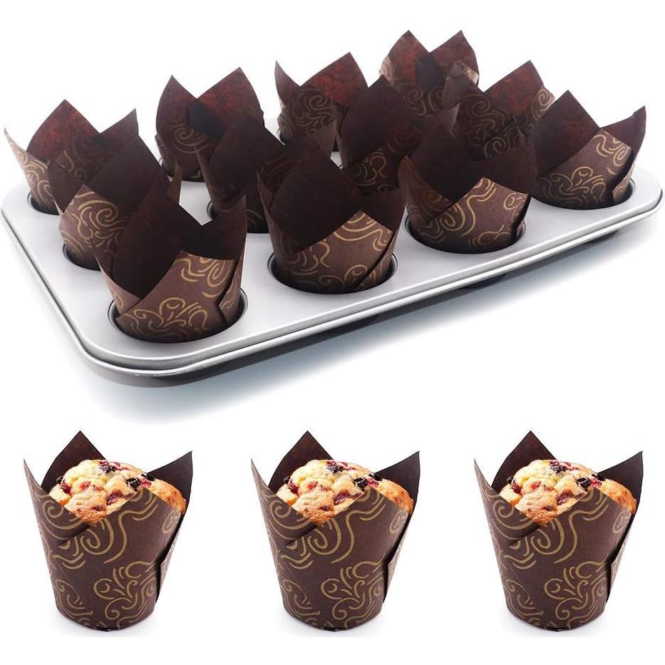 150 Forros de Cupcake Tulipán Staruby - Papel A Prueba de Grasa