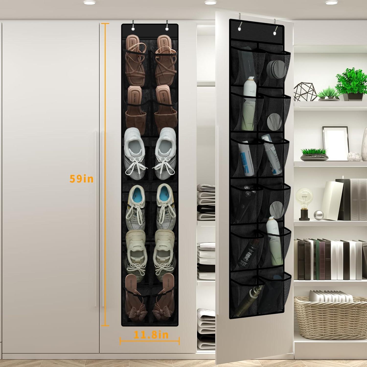 Organizador de Zapatos MSLOVE, 2 Piezas con 24 Bolsillos