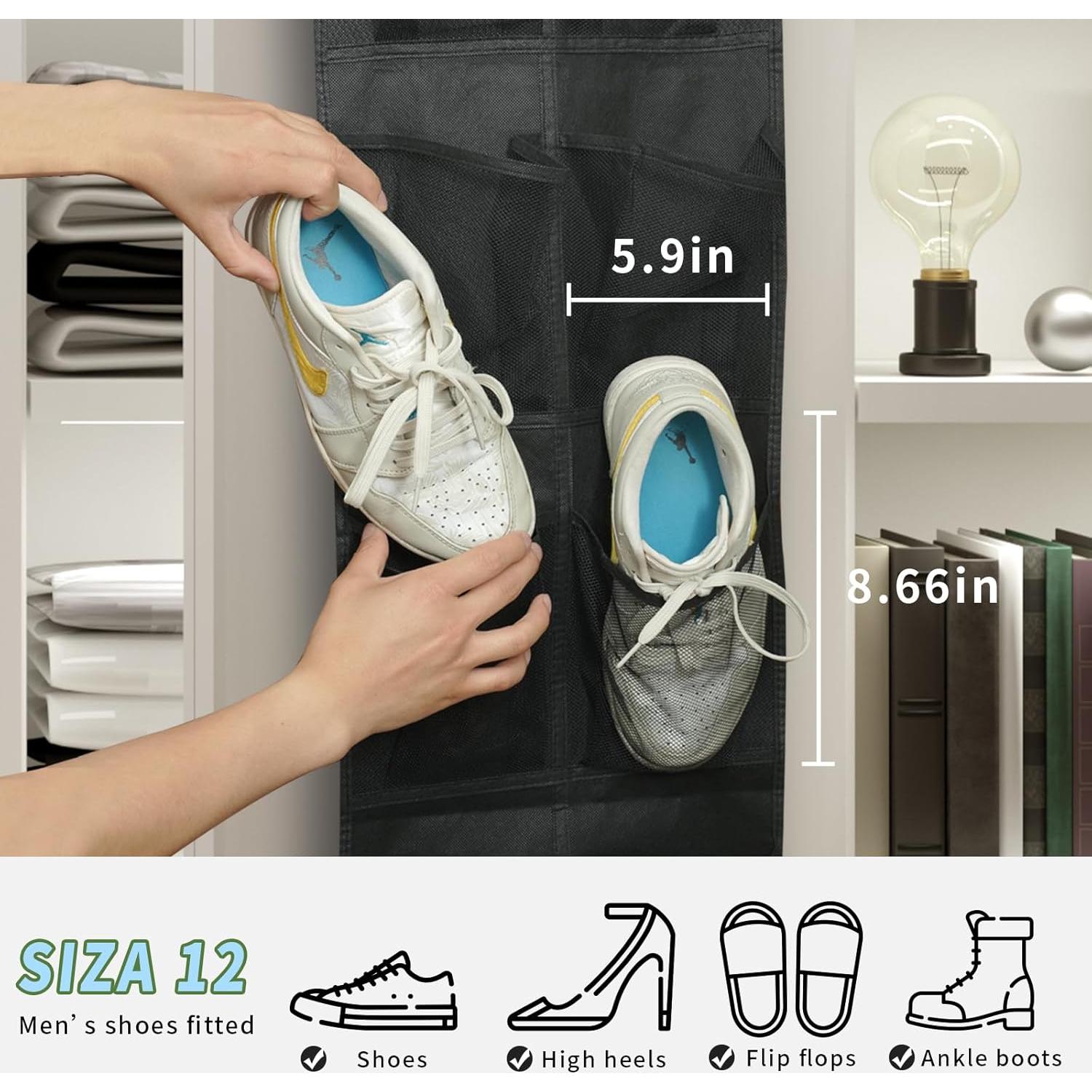 Organizador de Zapatos MSLOVE, 2 Piezas con 24 Bolsillos