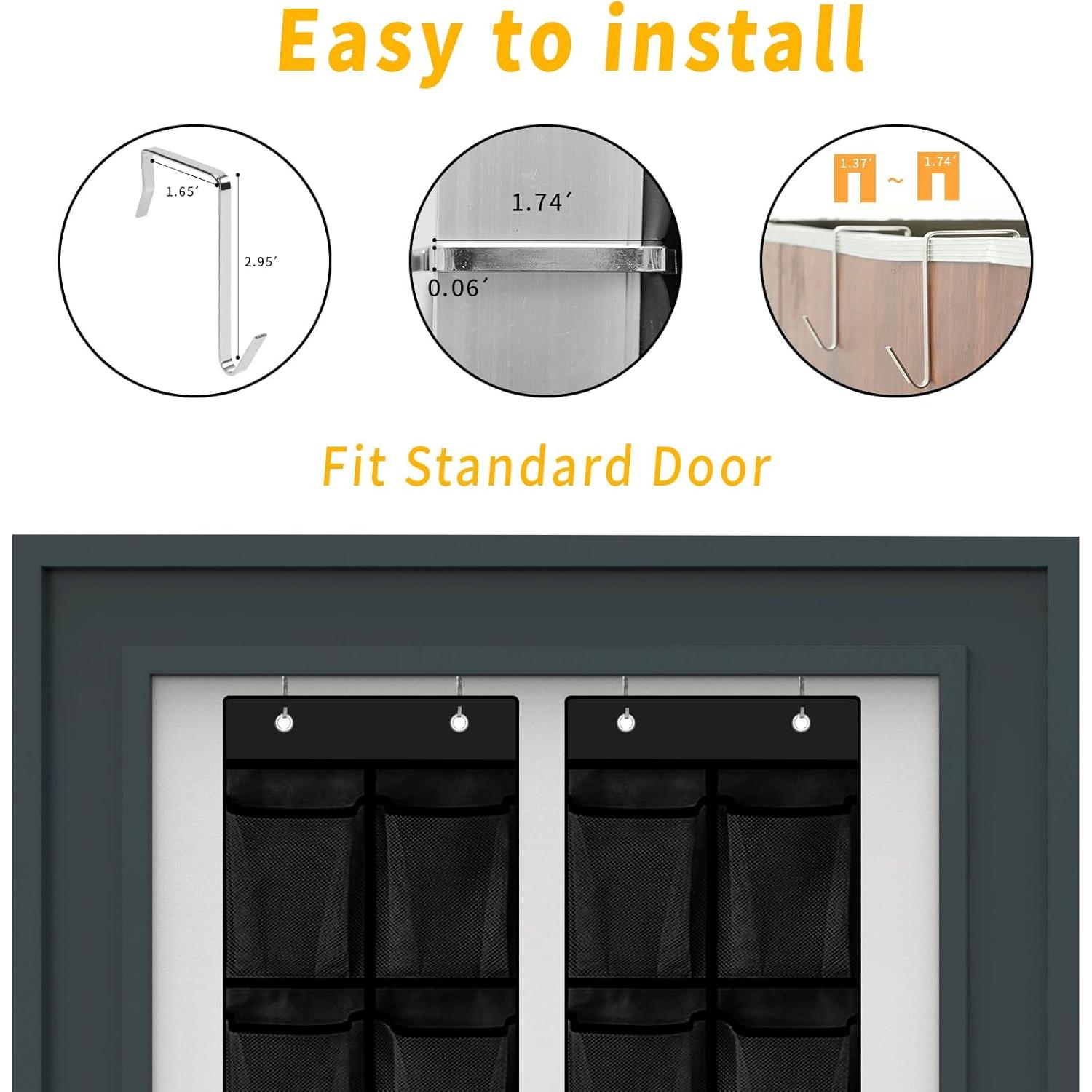 Organizador de Zapatos MSLOVE, 2 Piezas con 24 Bolsillos