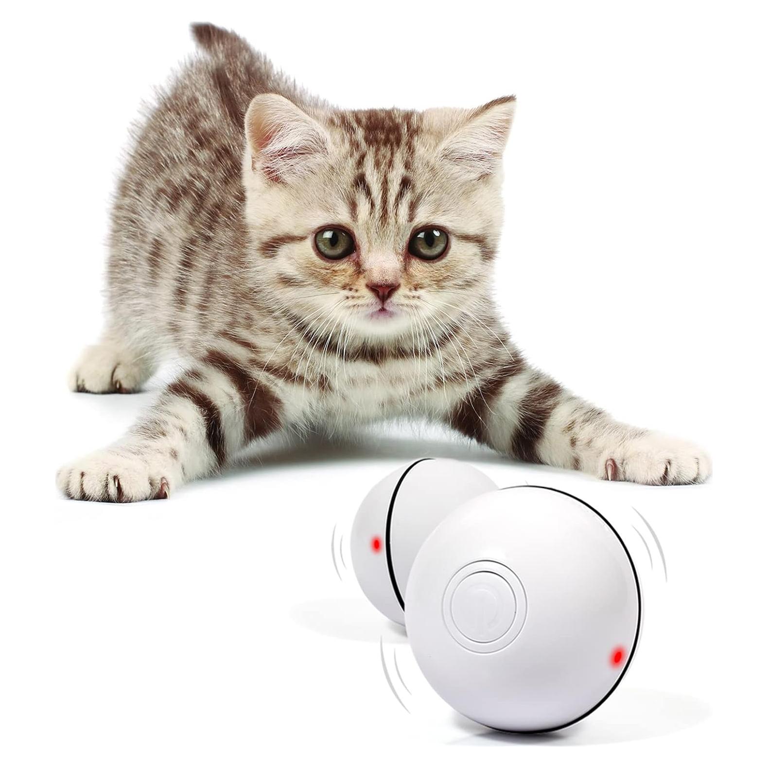 YOFUN Juguete Interactivo para Gatos - Bola Automática LED