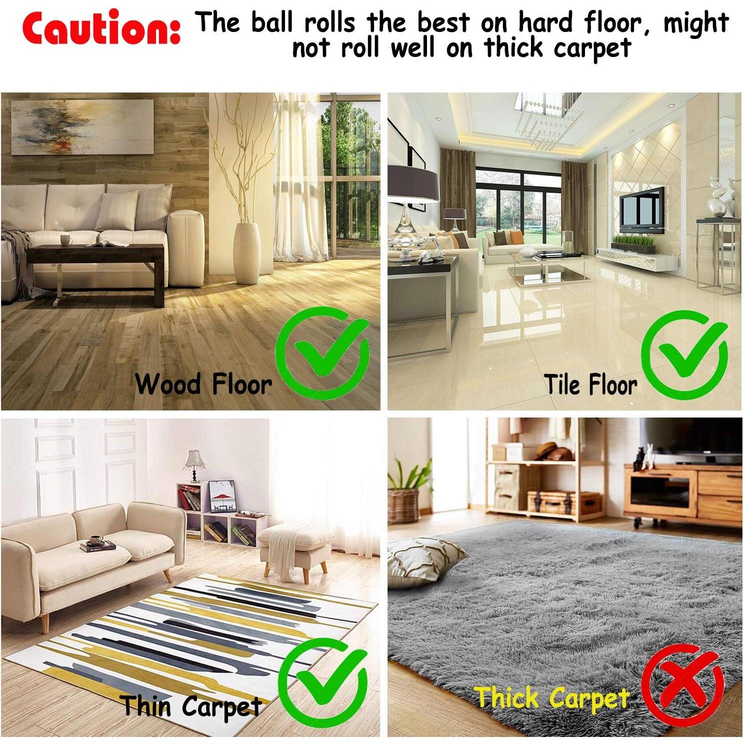 YOFUN Juguete Interactivo para Gatos - Bola Automática LED