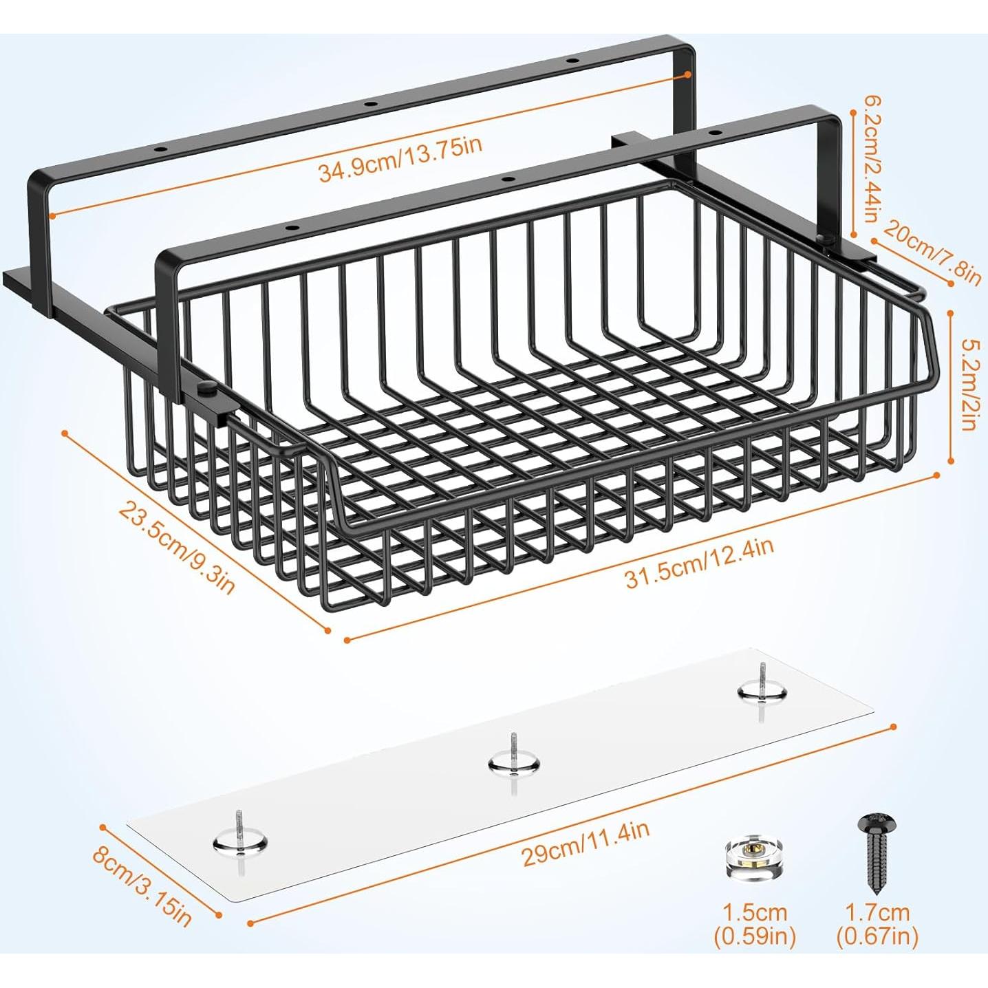 Cajón Bajo Escritorio ENONCI Metálico 32x23cm Organizador