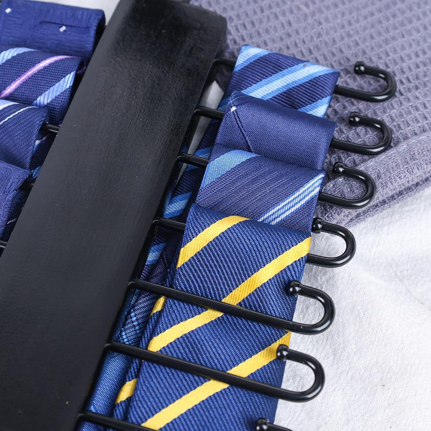 Perchero de Corbatas JOHOUSE de Madera 20 Ganchos Rotatorio 30cm