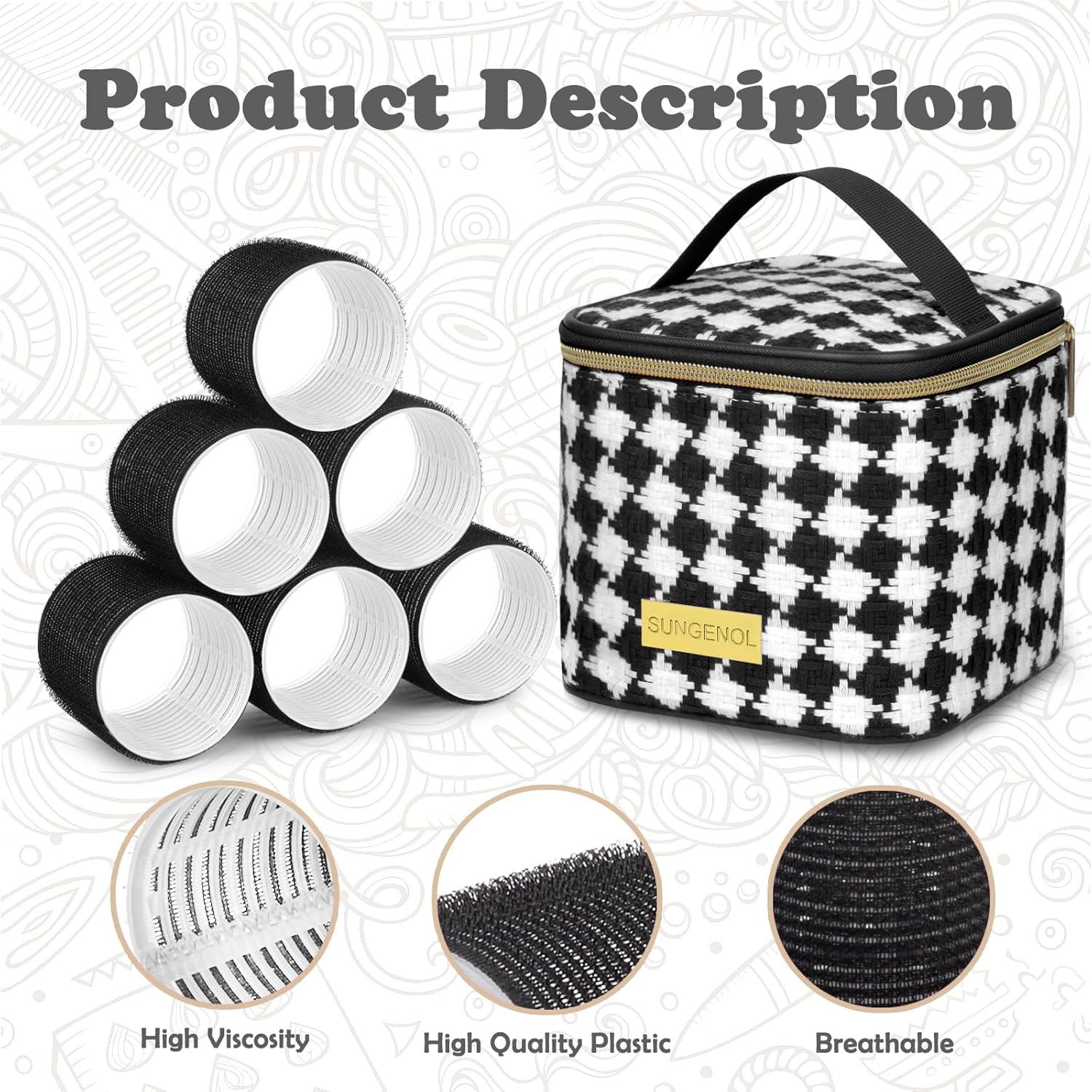 Juego de Rulos Autoadhesivos Sungenol 18 Piezas - 3 Tamaños