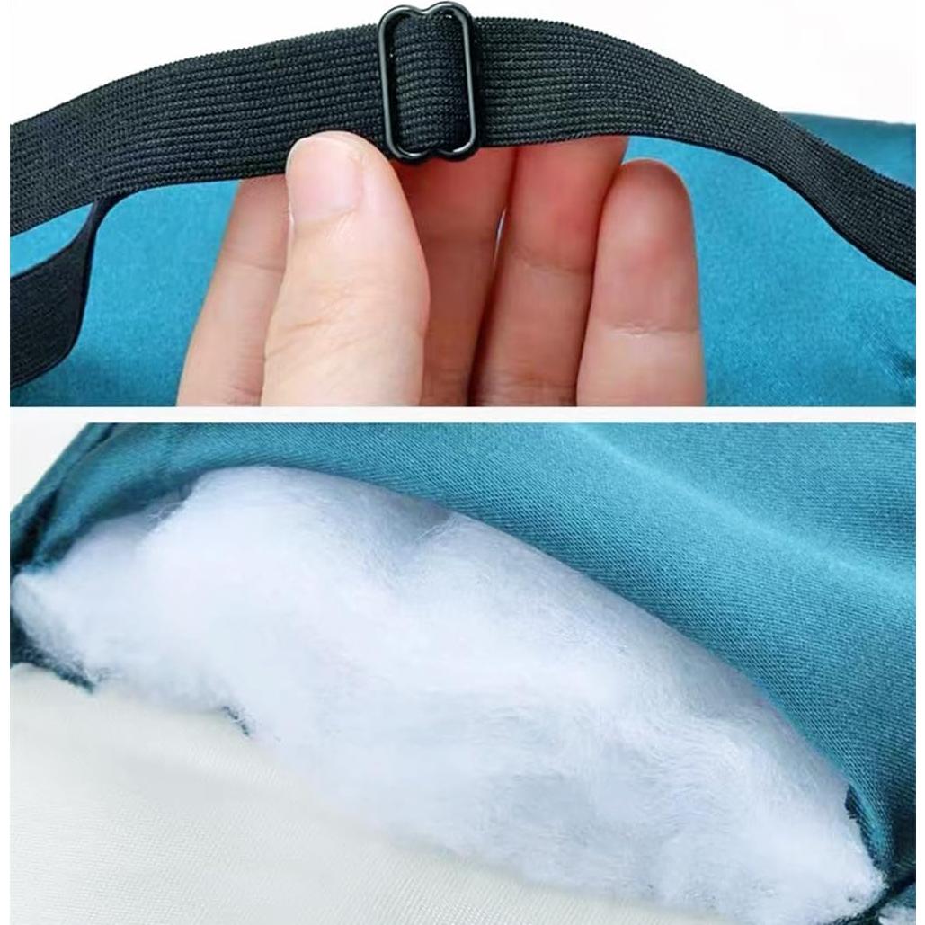 Máscara de Sueño de Seda Bodbop Ajustable para Bloquear Luz