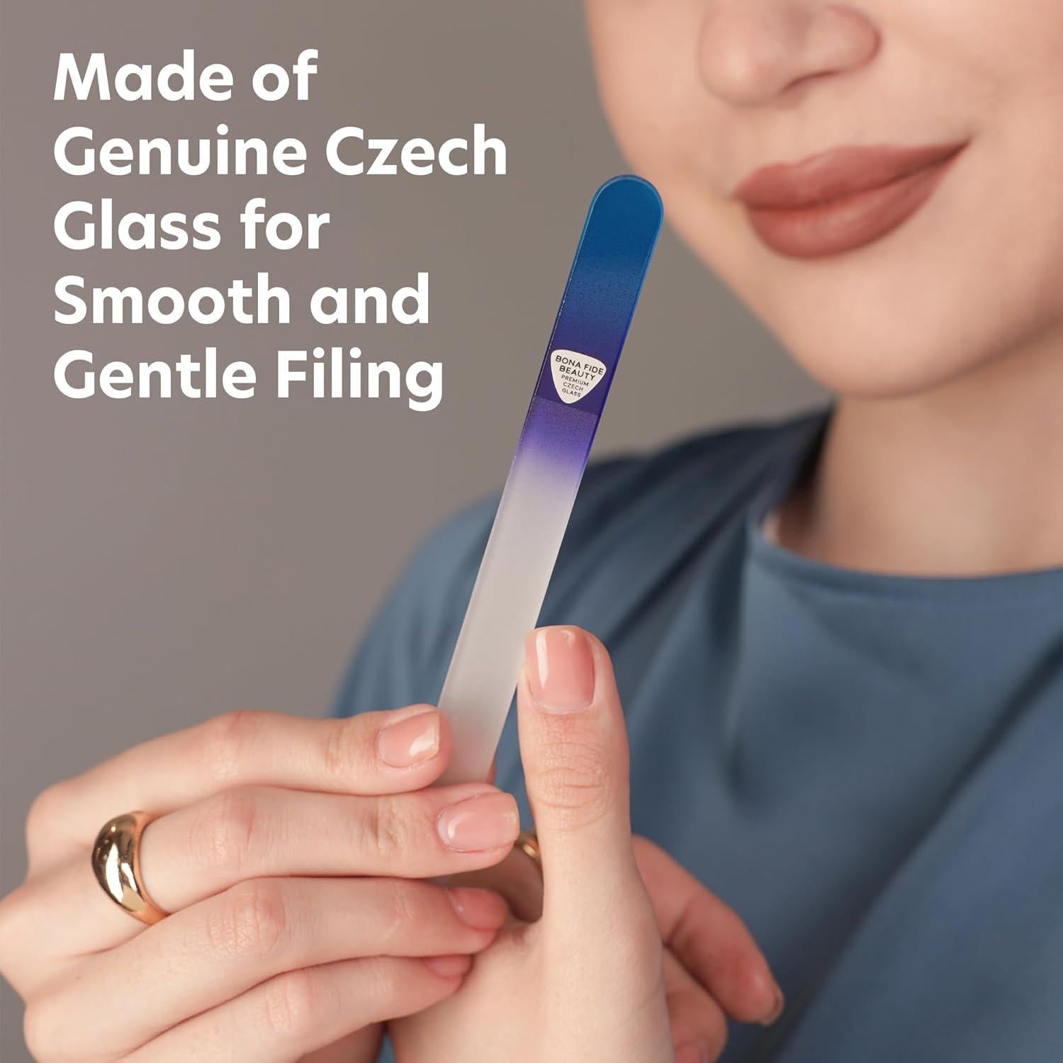 Juego de Limado de Uñas de Vidrio BONA Fide Beauty 2 Piezas