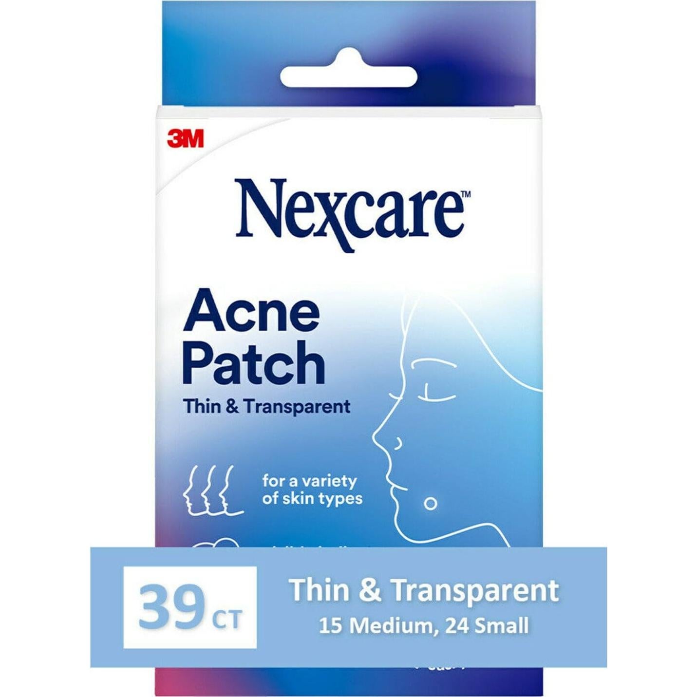 Parche para Acné Nexcare Hidrocoloide 39 Parches Transparentes