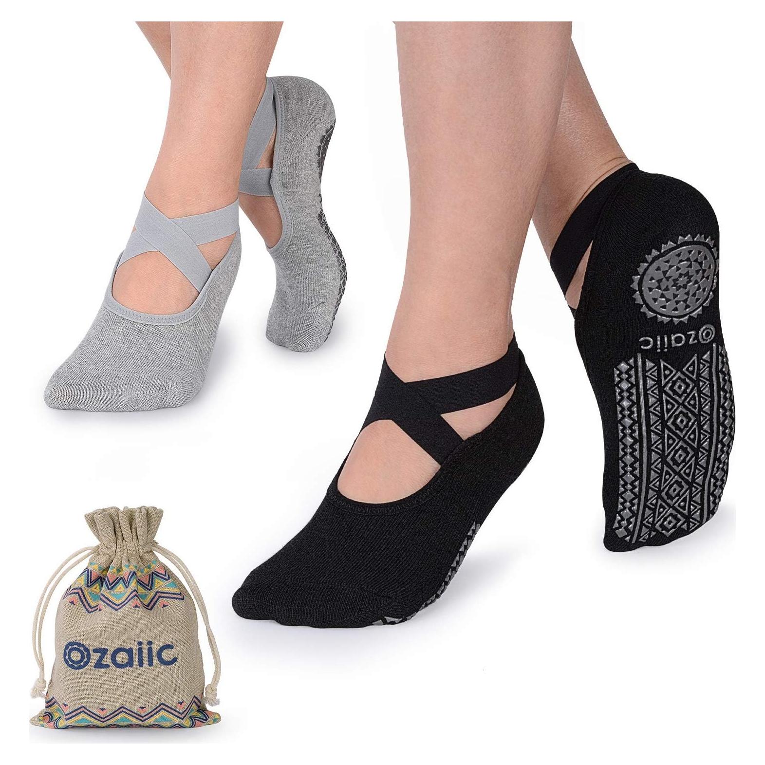 Calcetines de Yoga Ozaiic Antideslizantes para Mujeres - Talla Única