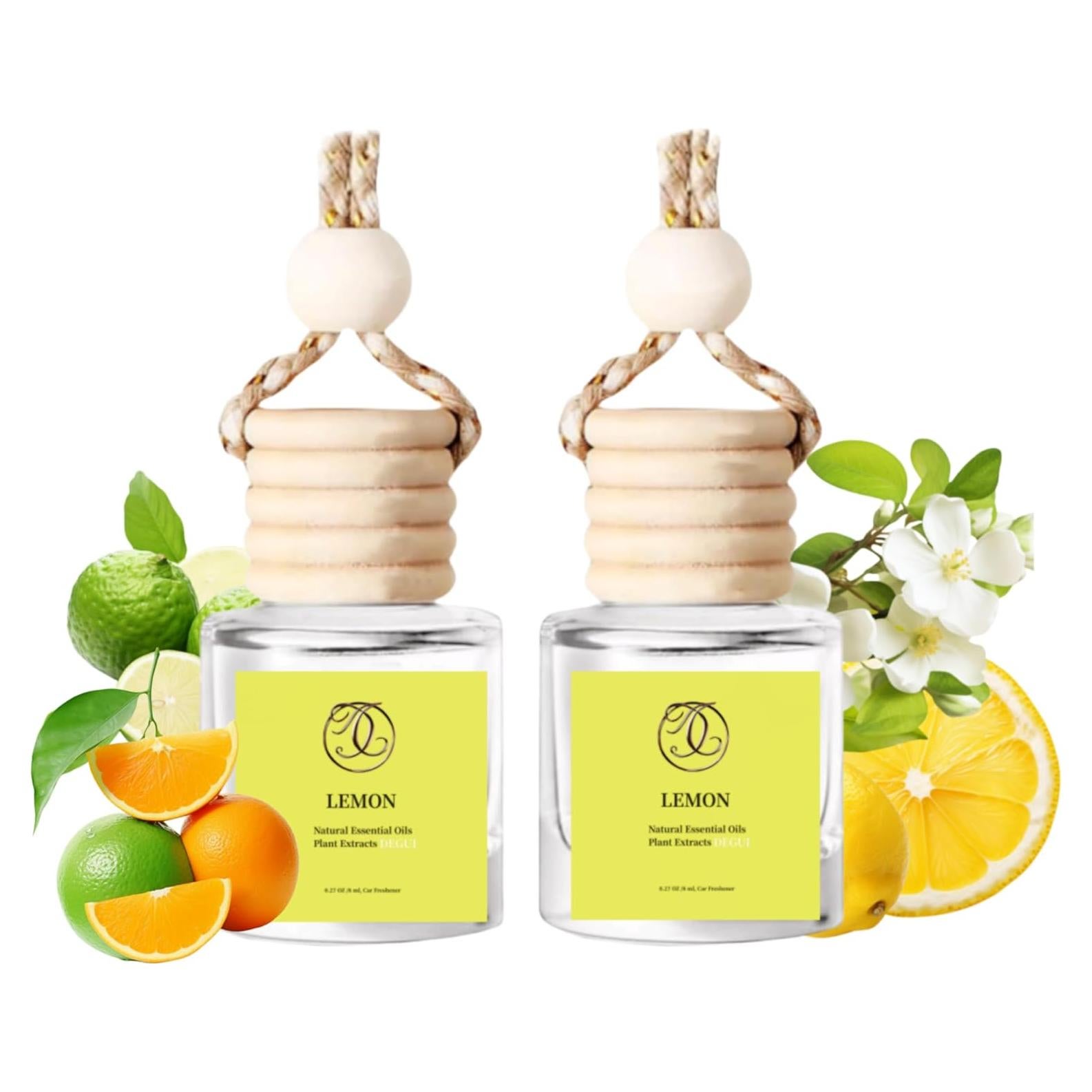 Juego de Ambientadores de Automóvil DEGUI Aroma Limón 2 Piezas