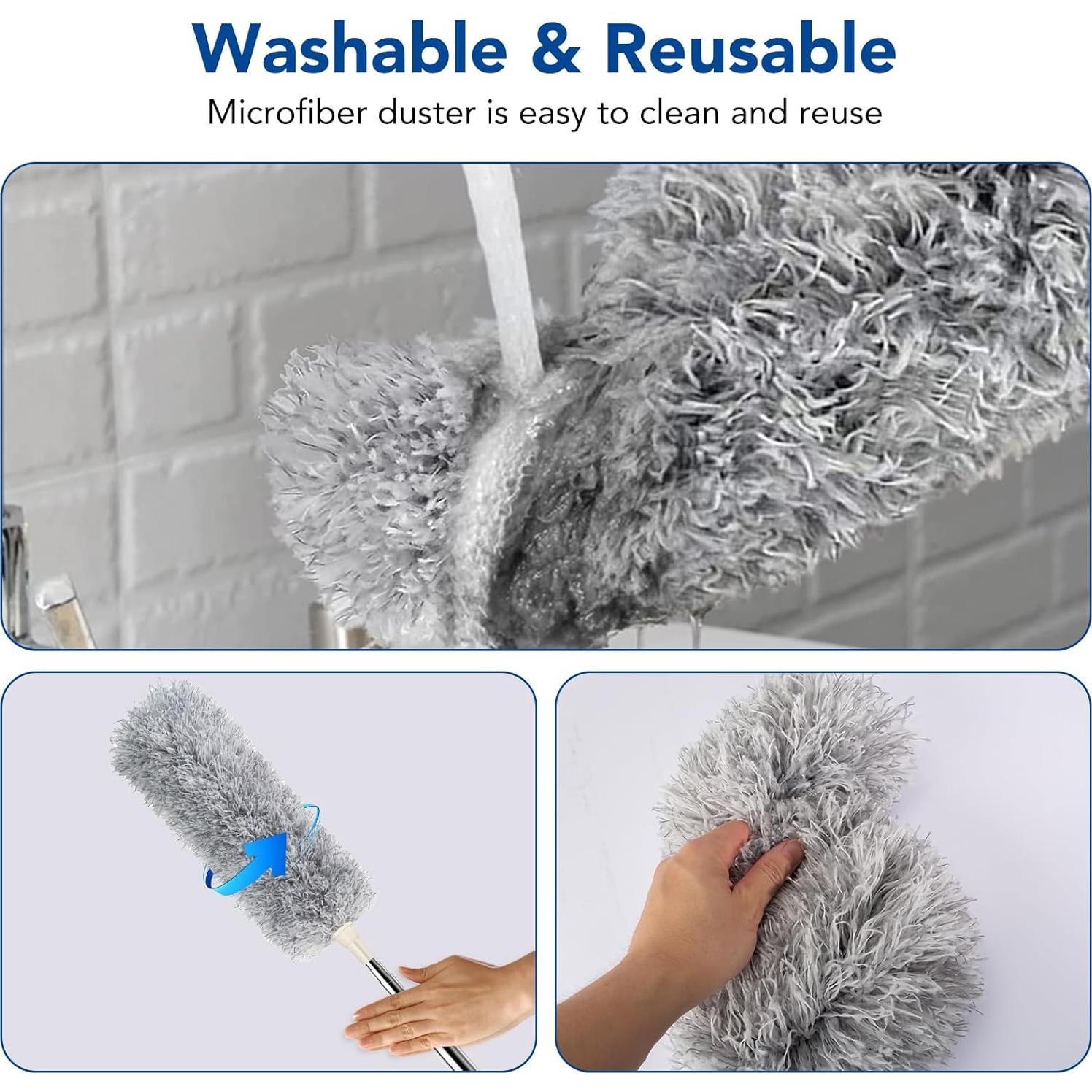 Limpiador de Ventiladores de Techo Azun con Palo Extensible 76-243 cm