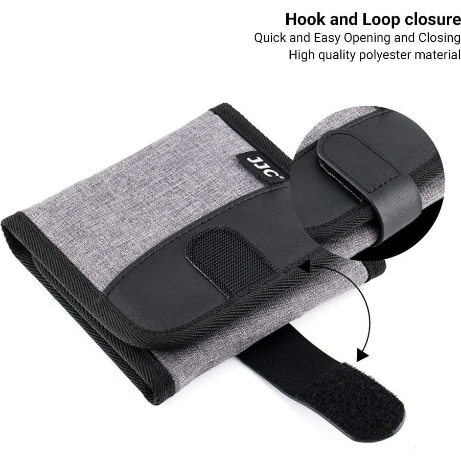 Funda de Filtro de Cámara 3 Bolsillos Jinjiacheng 82mm