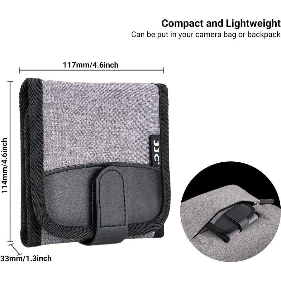 Funda de Filtro de Cámara 3 Bolsillos Jinjiacheng 82mm
