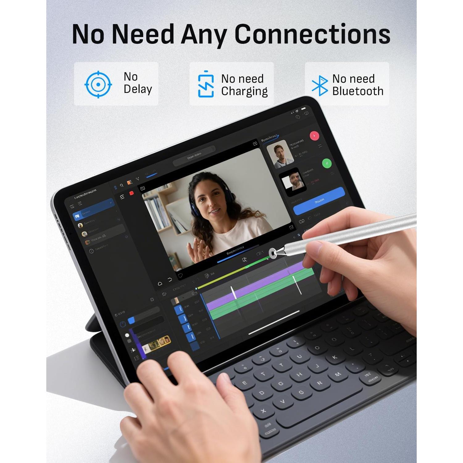 Set de Stylus 2-en-1 MYSTILUCK con 5 Bolígrafos y 14 Puntas