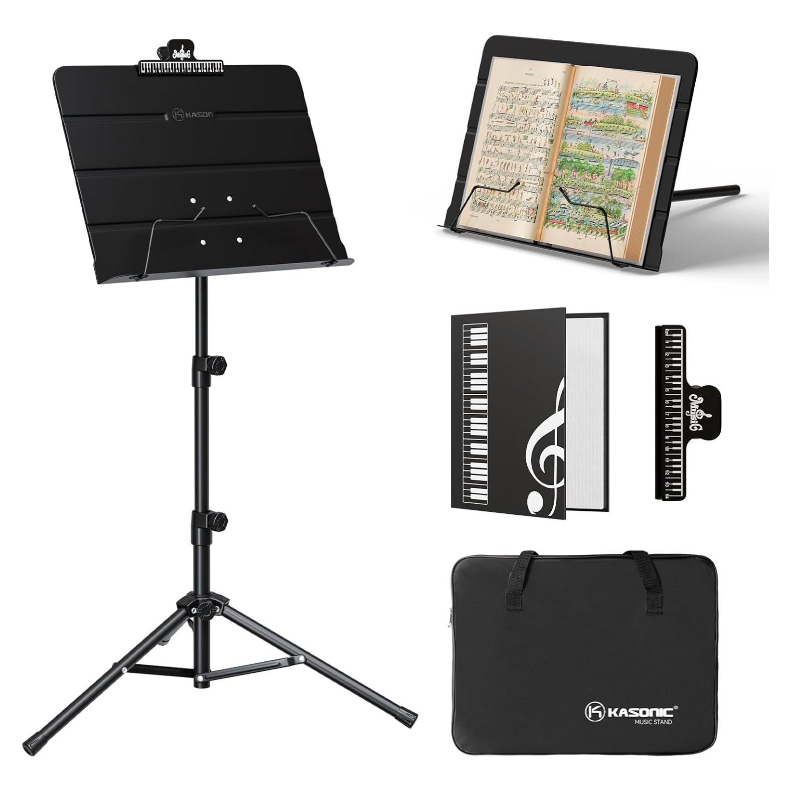 Soporte de Partituras Plegable K KASONIC MS-109BK Negro