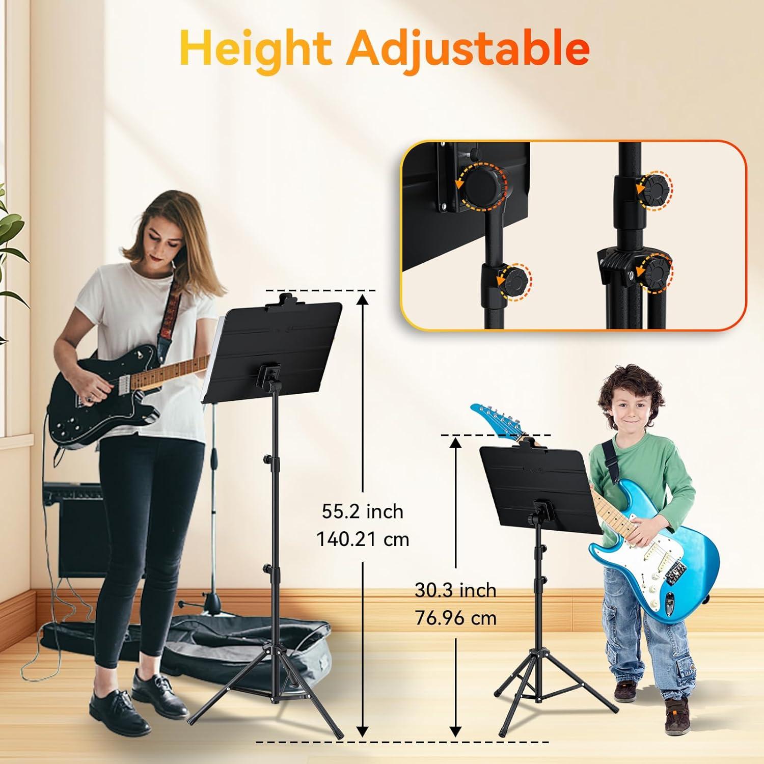 Soporte de Partituras Plegable K KASONIC MS-109BK Negro