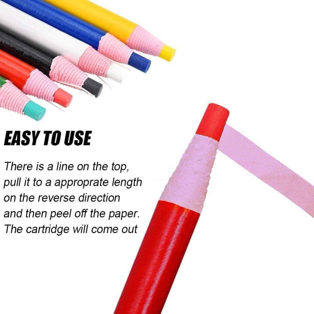 12 Lápices de Marcado de Costura Lohas Select - 6 Colores