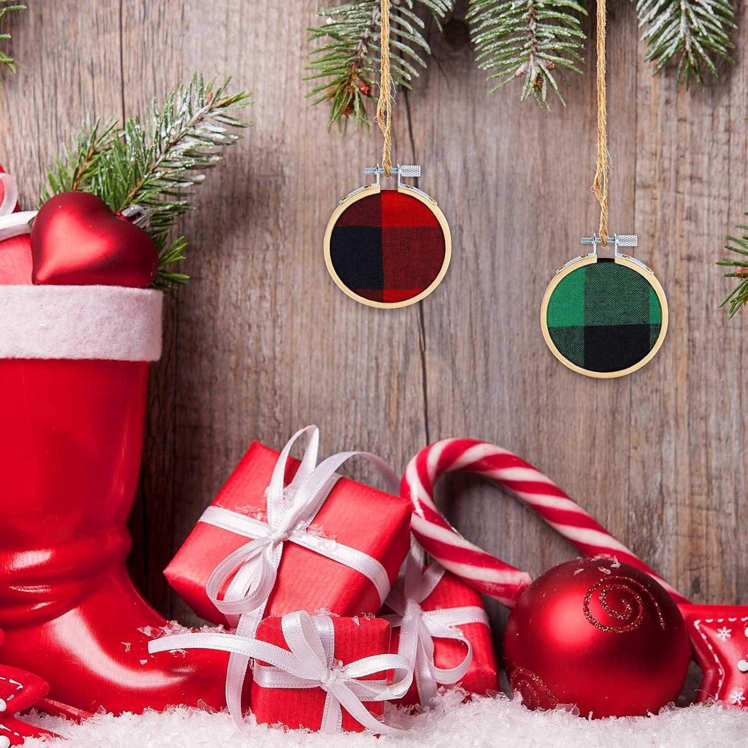 Caydo 10 Mini Aros de Bordado 5.6 cm Ajustables para Manualidades